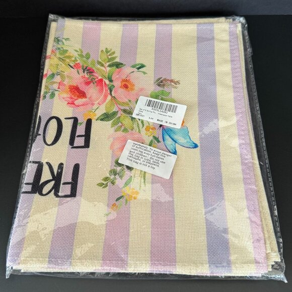 Set Of 6 Spring Placemats With Floral & Fun Designs Country Cottage bike farm tr - Picture 11 of 12